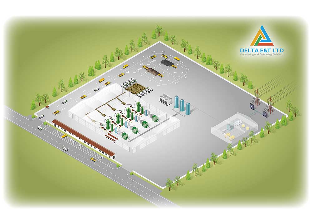 DELTA EeT LTD Schema assonometrico Gas Plasma 4 linee